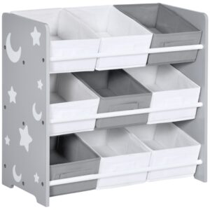Kids Storage Rack, with Nine Removable Baskets, for Nursery