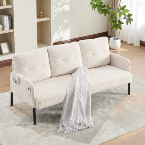 Oversized Loveseat, Modern & Plush Double-seater Sofa