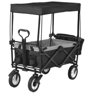 Garden Cart with Romovable Canopy