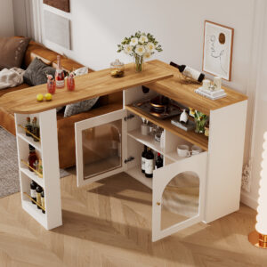 Modern Extendable Kitchen Island Table (138-193X39X105CM)