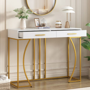 Console table, hallway table with 2 drawers