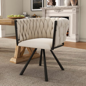 velvet dining chair, single light luxury living room bedroom swivel chair
