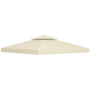 Gazebo Replacement Canopy 3x3 m-Cream White