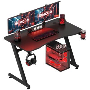 Gaming Desk 120 x 65 cm Steel Frame with Cup Holder