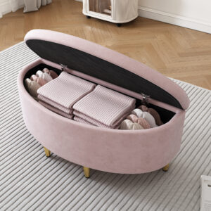 Upholstered Bench with Storage Space